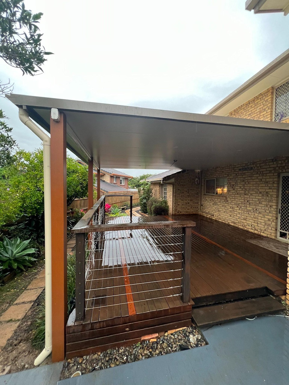 Attached Stratco Outback Patio - Aspley